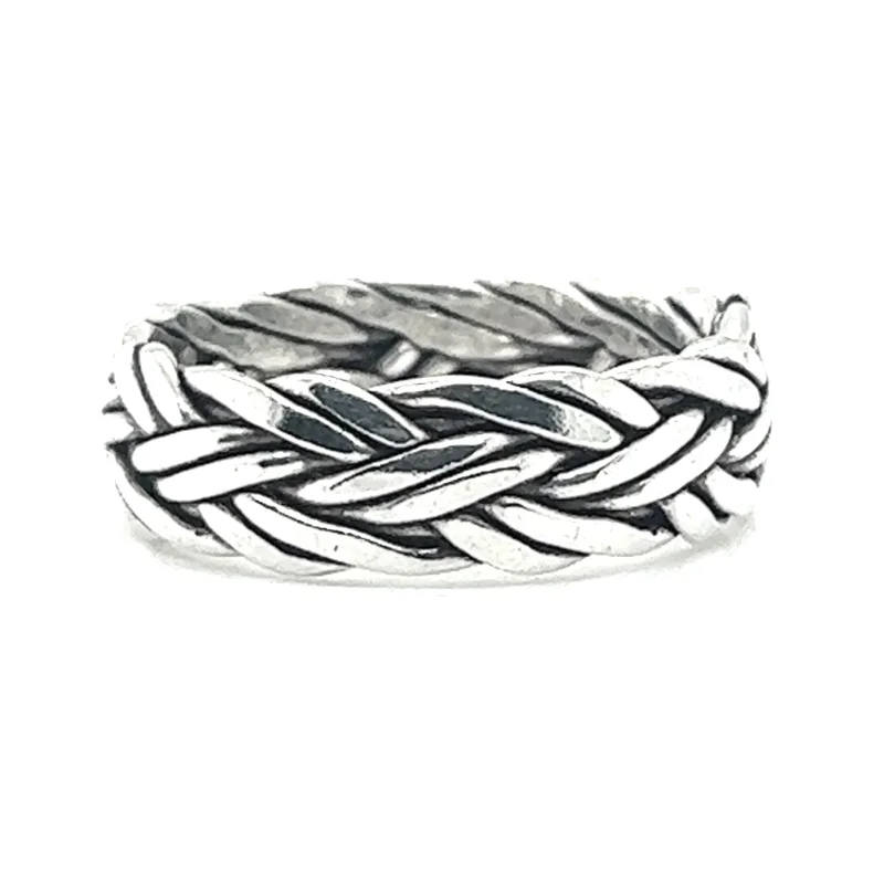 Thick Double Strand Braided Ring