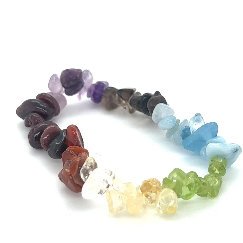 Chakra Stone Chip Bracelet
