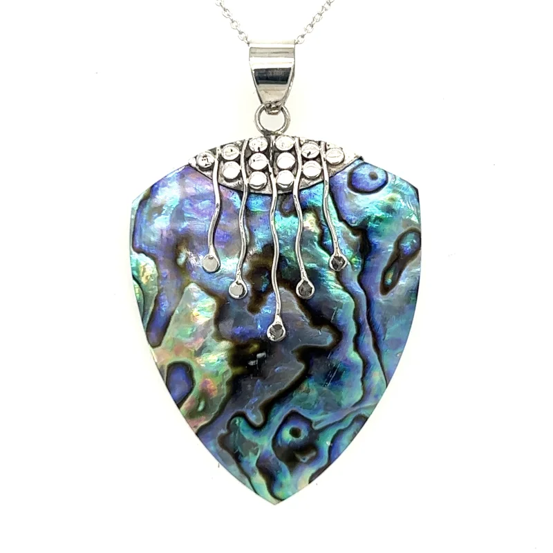 Bali Abalone Shield Pendant