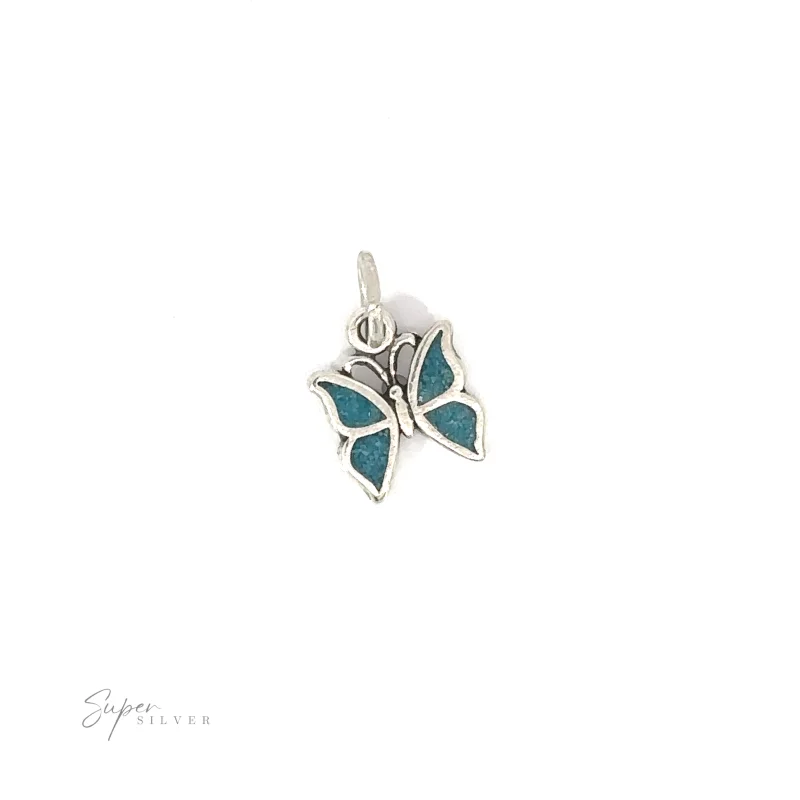 Little Turquoise Butterfly Pendant