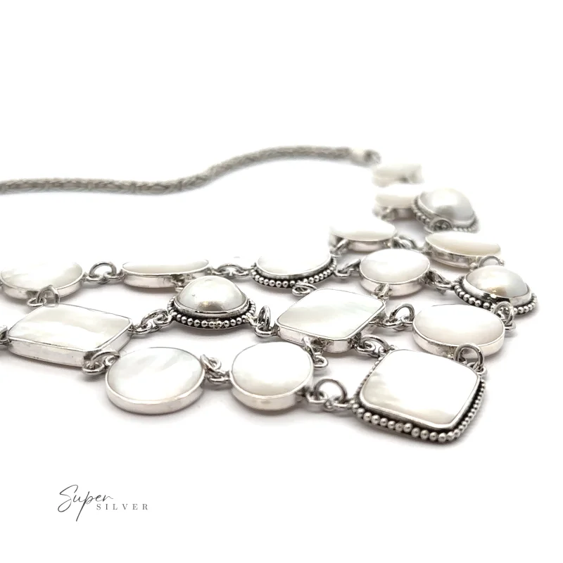 Statement Mother of Pearl Bali Necklace