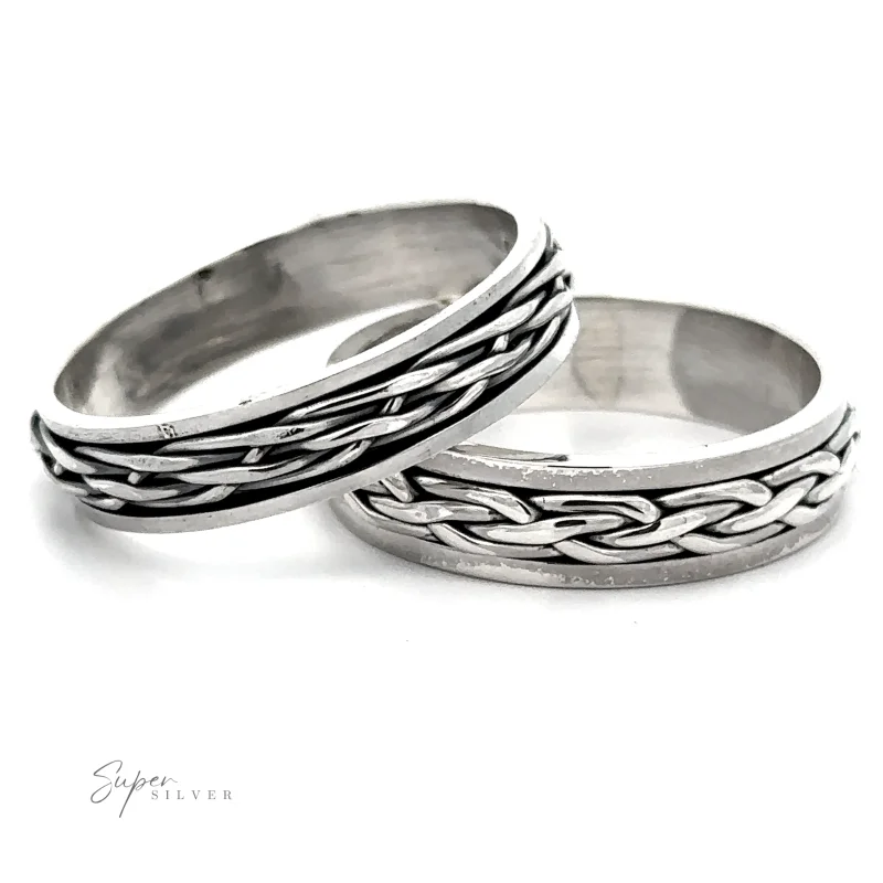 Unique Narrow Woven Spinner Band