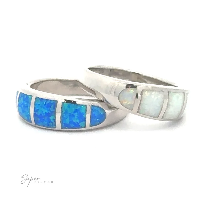 Tapered Lab-Opal Band