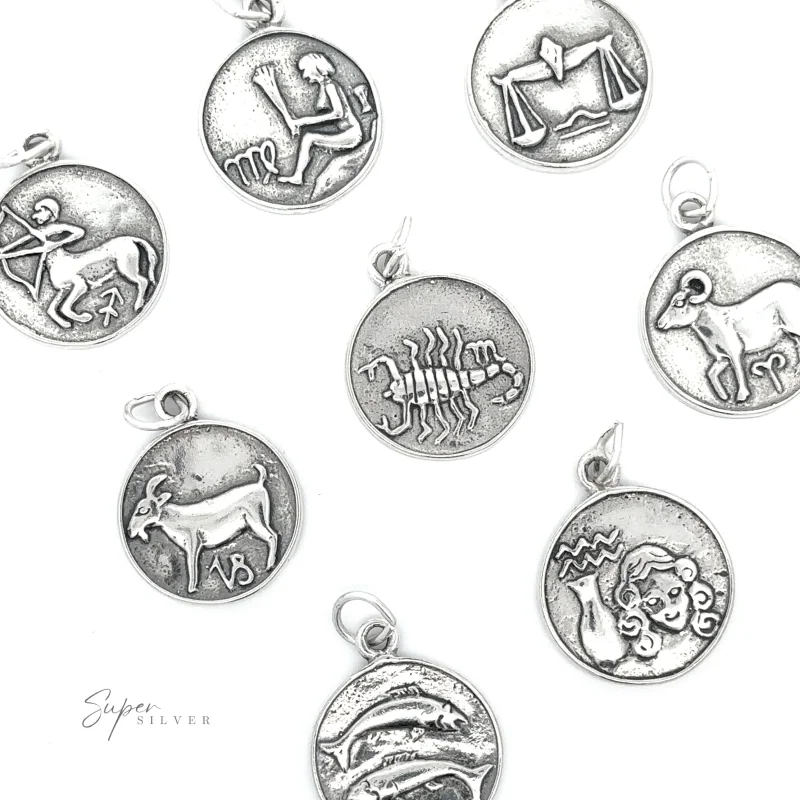 Zodiac Sign Medallion Charms