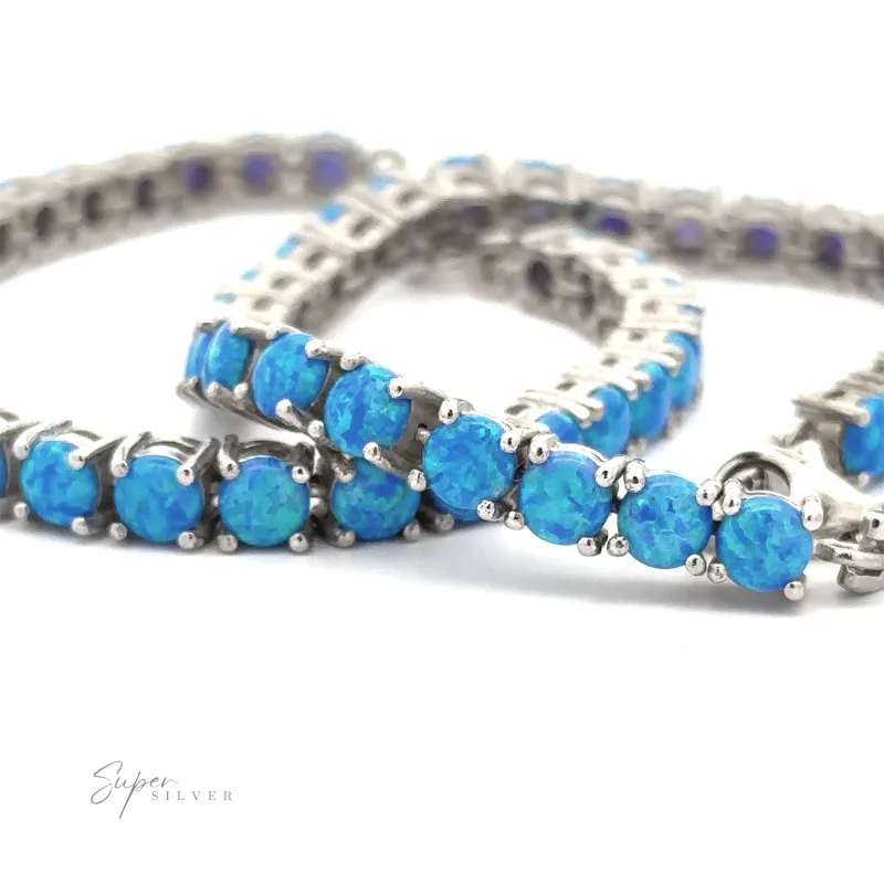 Brilliant Blue Opal Bracelet