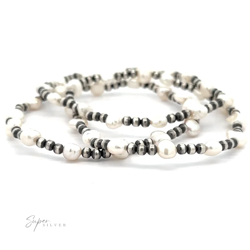 Native American Beaded Pearl Bracelet