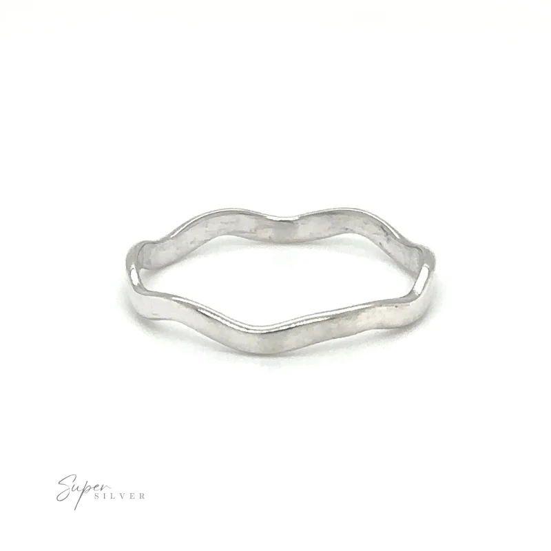 Wavy Silver Band