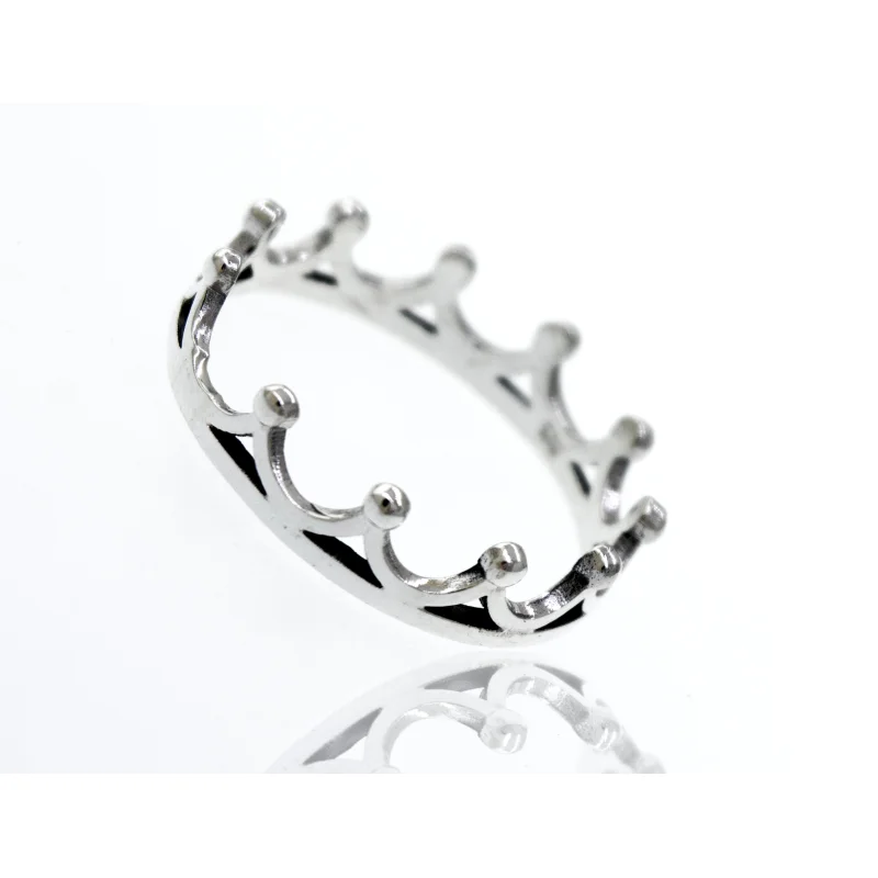 Sterling Silver Crown Ring