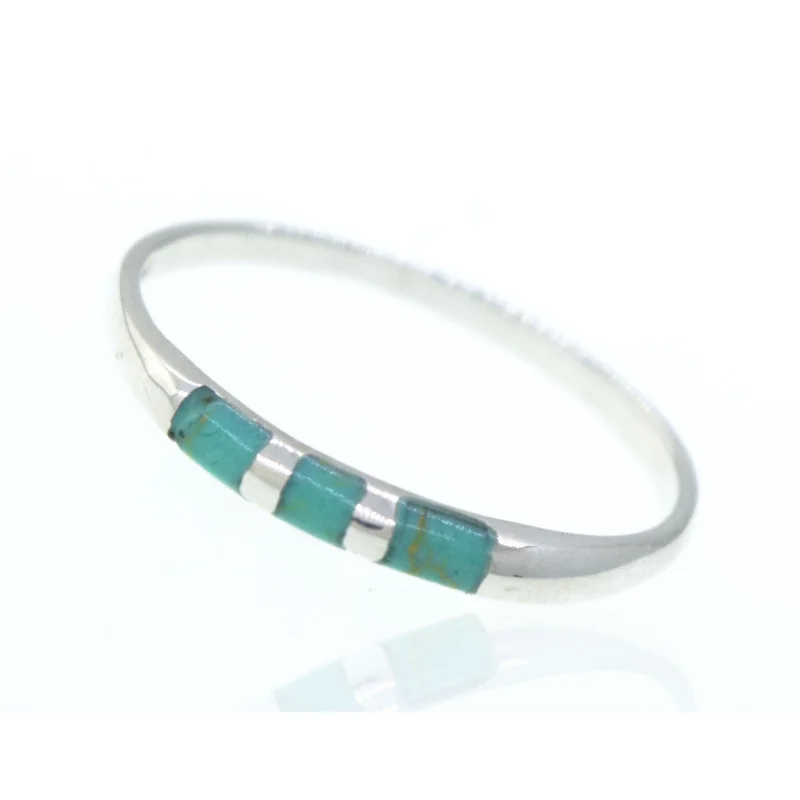 Striped Turquoise Ring
