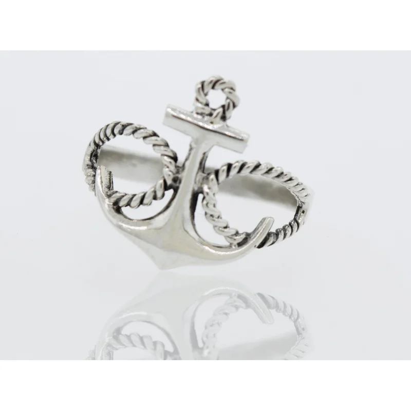 Sterling Silver Anchor Ring