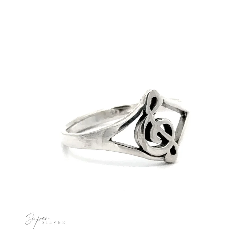 Treble Clef Split Shank Ring