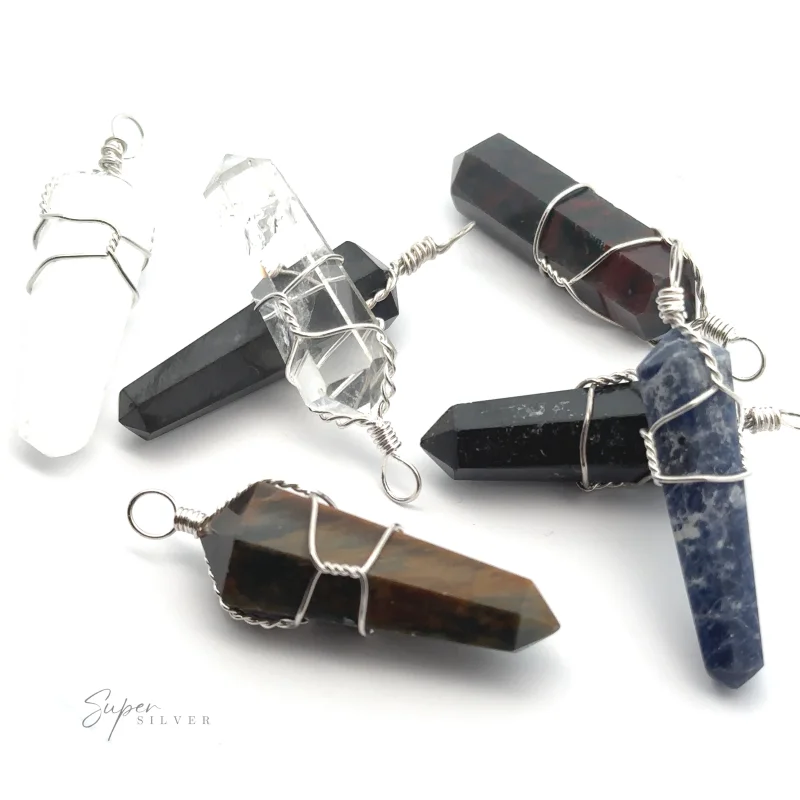 Wire Wrapped Stone Pendant
