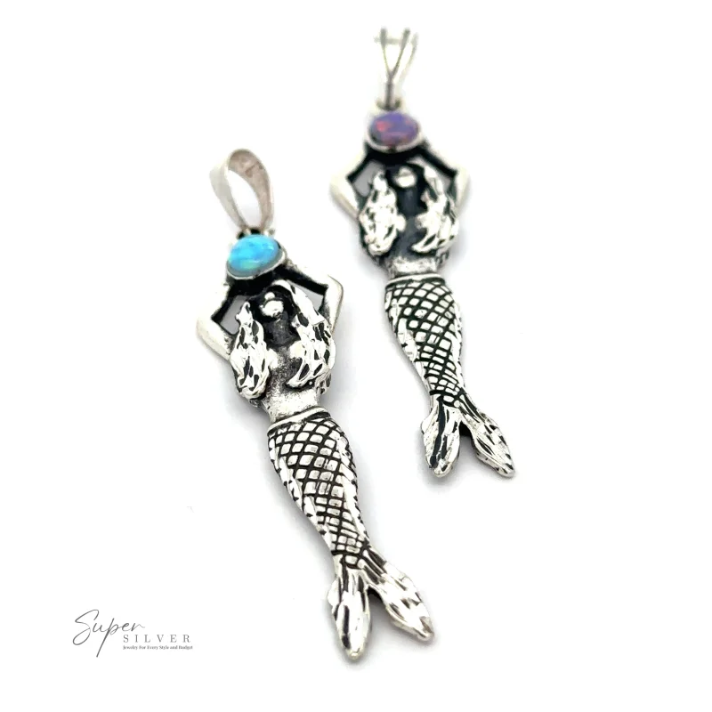 Mermaid And Opal Pendant