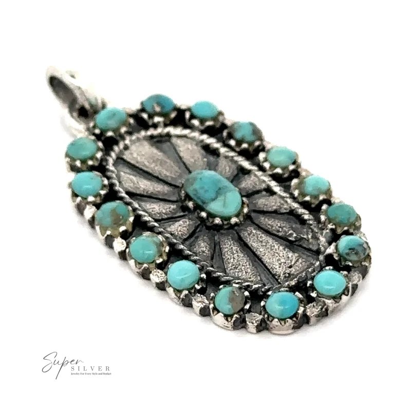 Native Inspired Turquoise Pendant