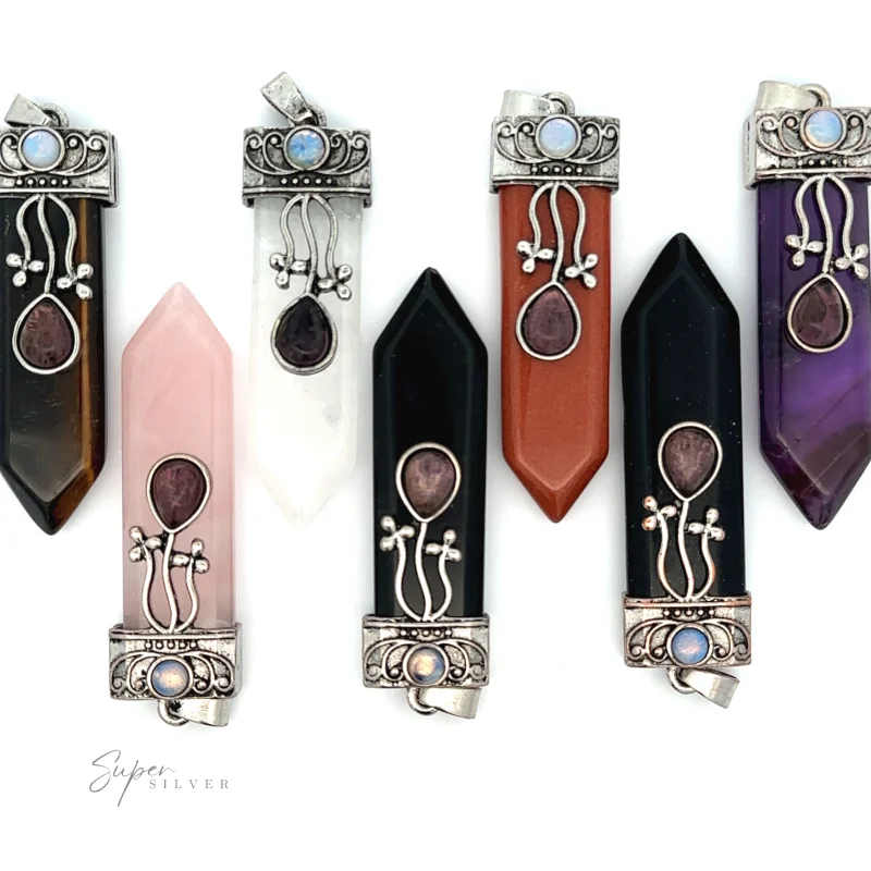 Obelisk Crystal Stone Pendant