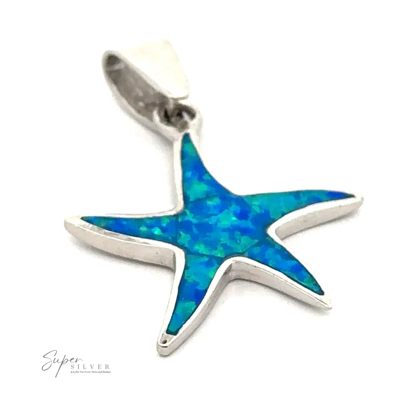 Blue Opal Sea Star Pendant