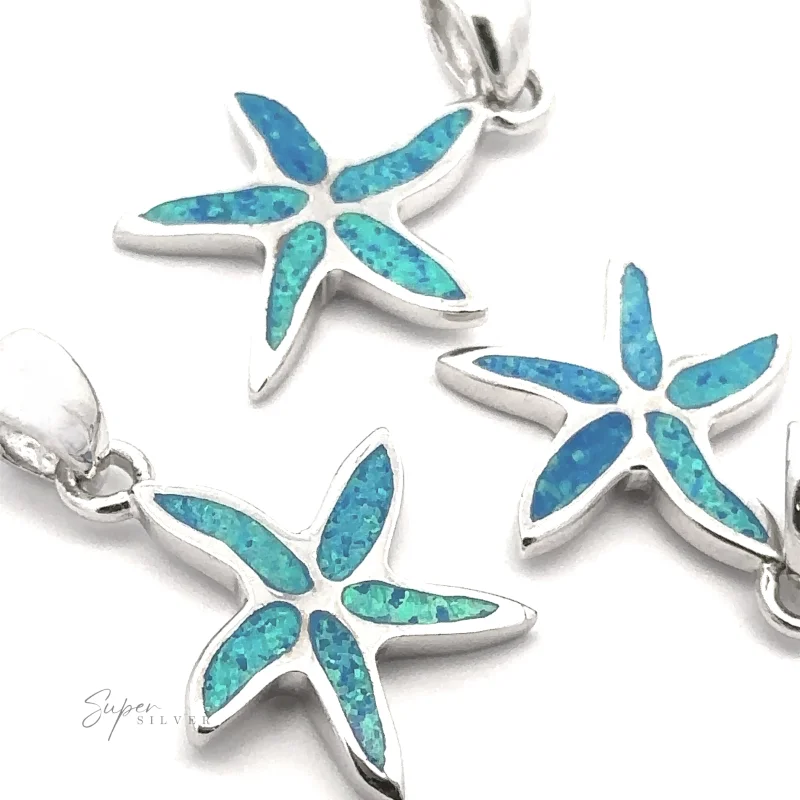 Lab-Created Opal Sea Star Pendant