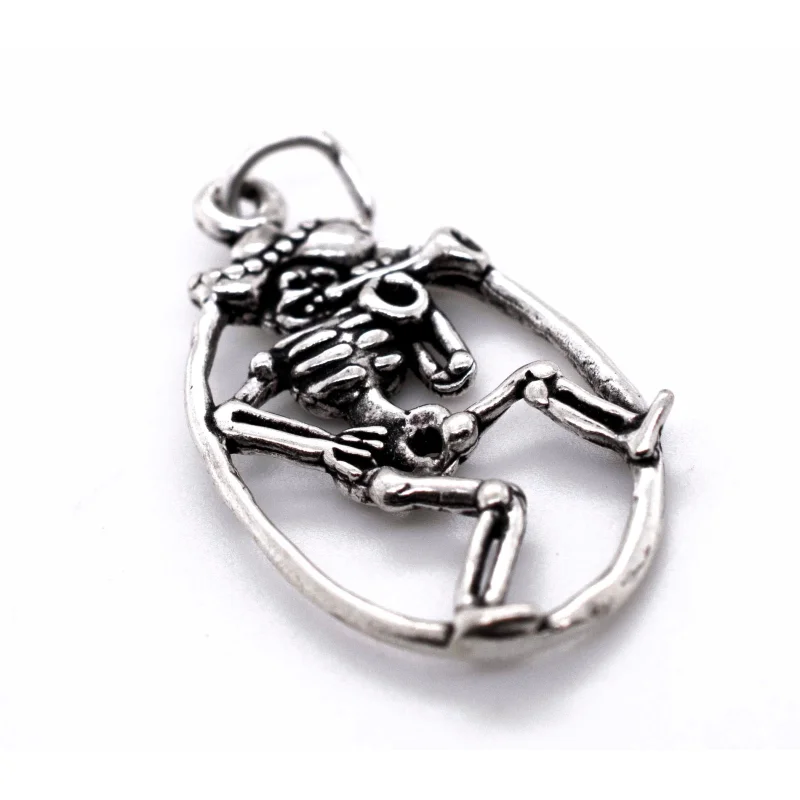 Mariachi Skeleton with Horn Pendant