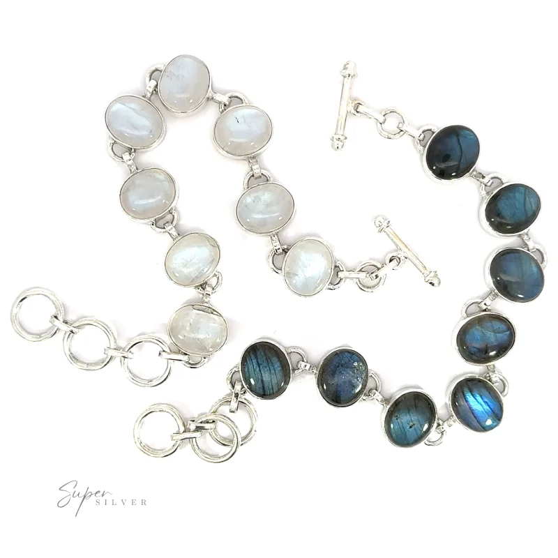Statement Oval Gemstone Bracelets
