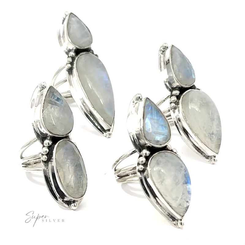 Statement Teardrop Moonstone Ring
