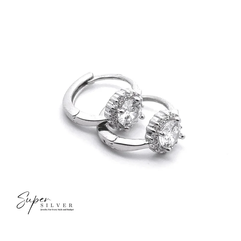 The Halo Mini CZ Hoop