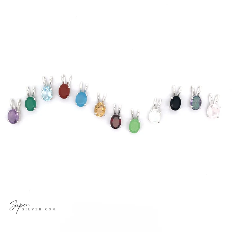 Tiny Gemstone Pendant