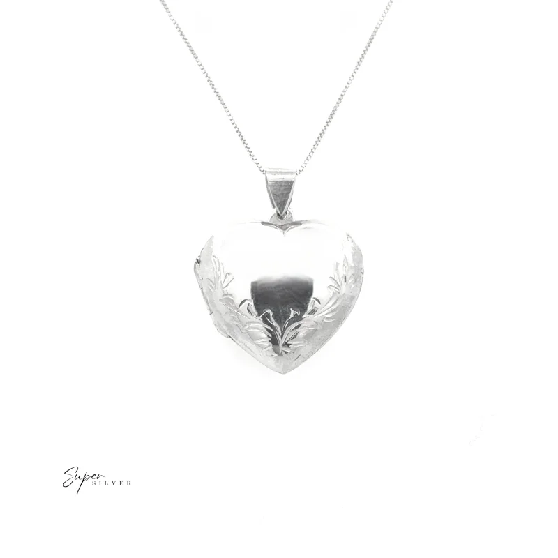 Heart Locket with Filigree Boarder