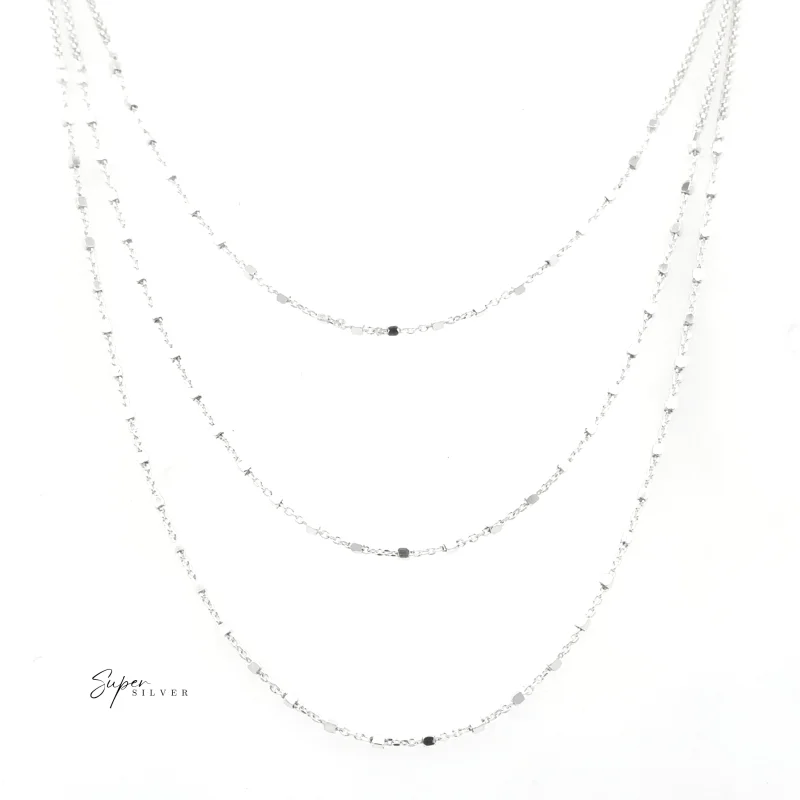 Silver Italian Cascade Necklace