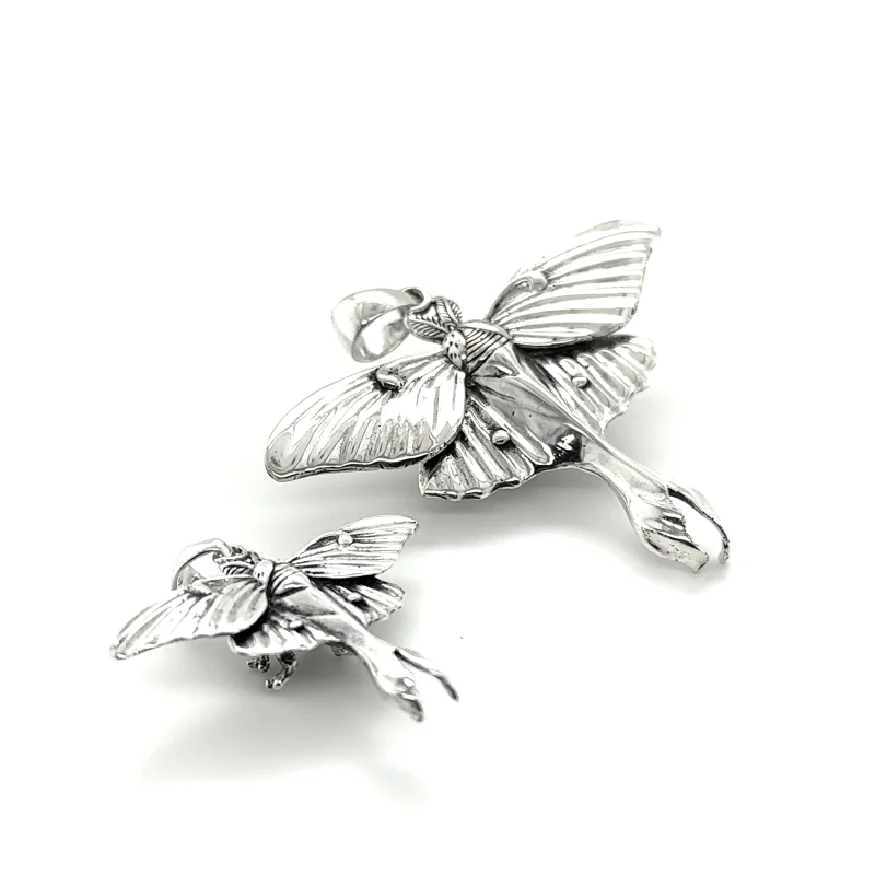 Statement Lunar Moth Pendants