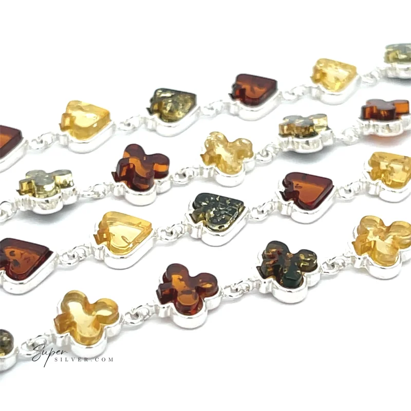 Amber Card Suit Bracelets