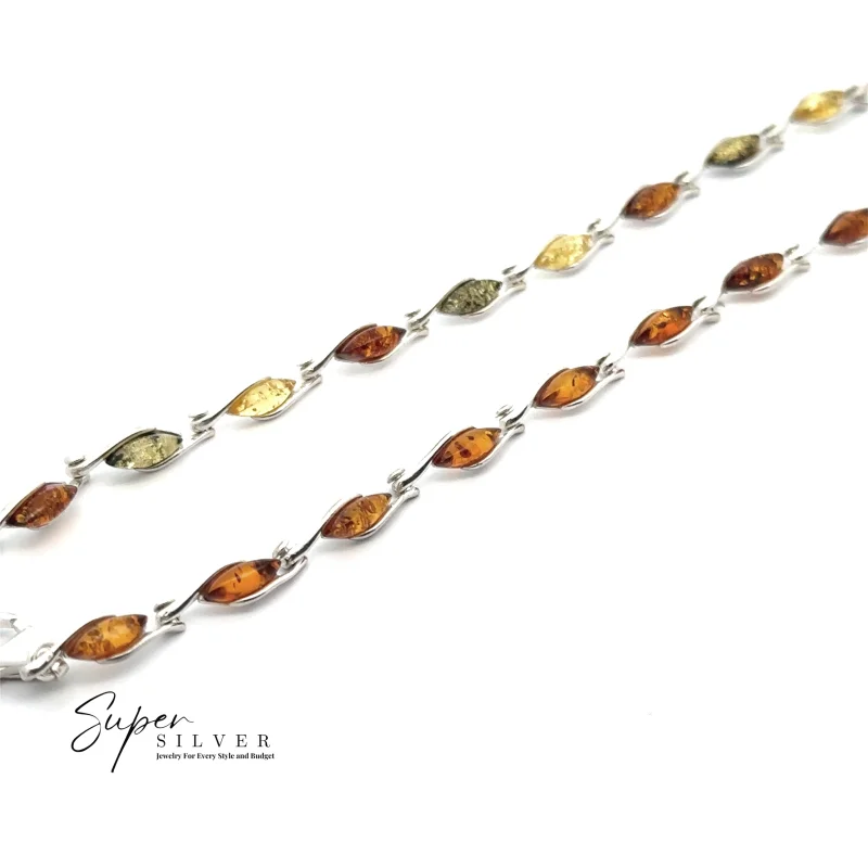 Baltic Amber Marquise Bracelet