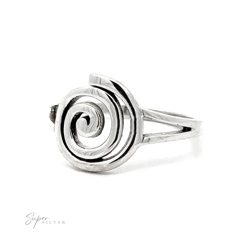 Spiral Ring with Split Shank Band