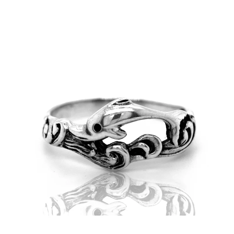 Swimming Dolphin Ring