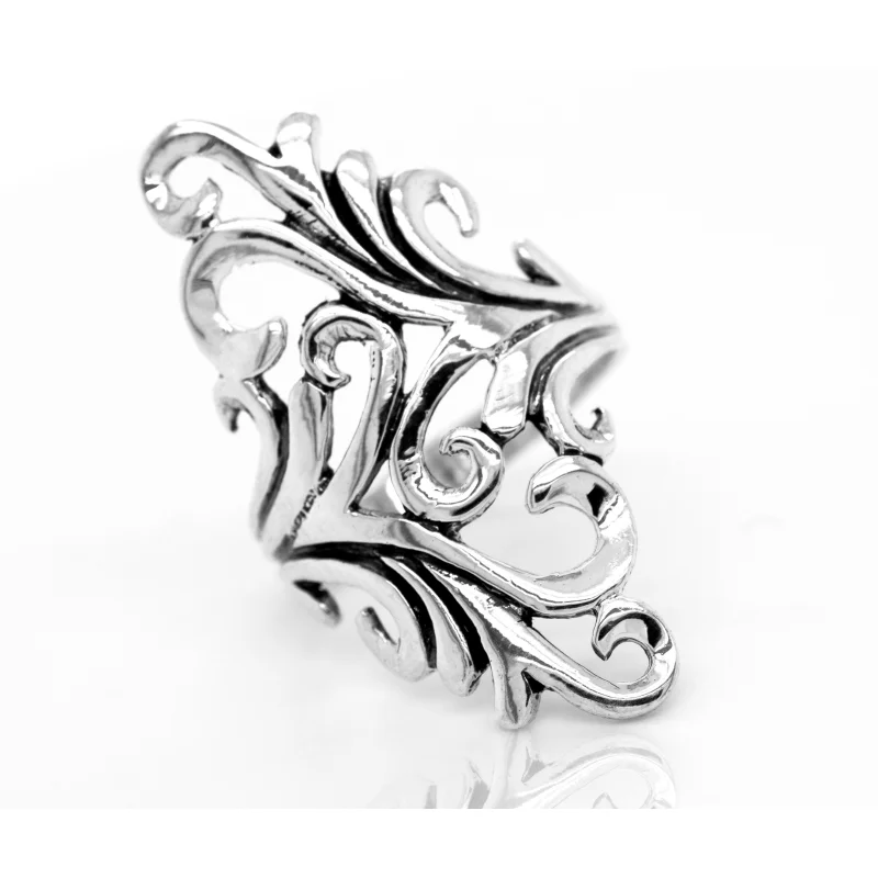 Vintage Inspired Swirl Wrap Ring