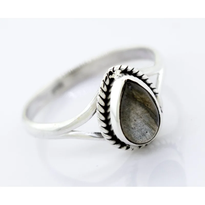 Vibrant Teardrop Shape Stone Ring