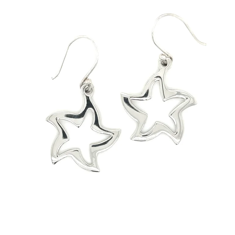 Star Shape Open Earrings