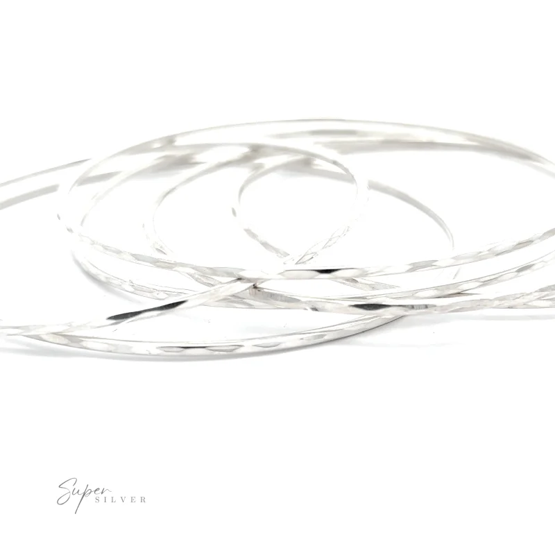 Elegant Faceted Bangle Bracelet
