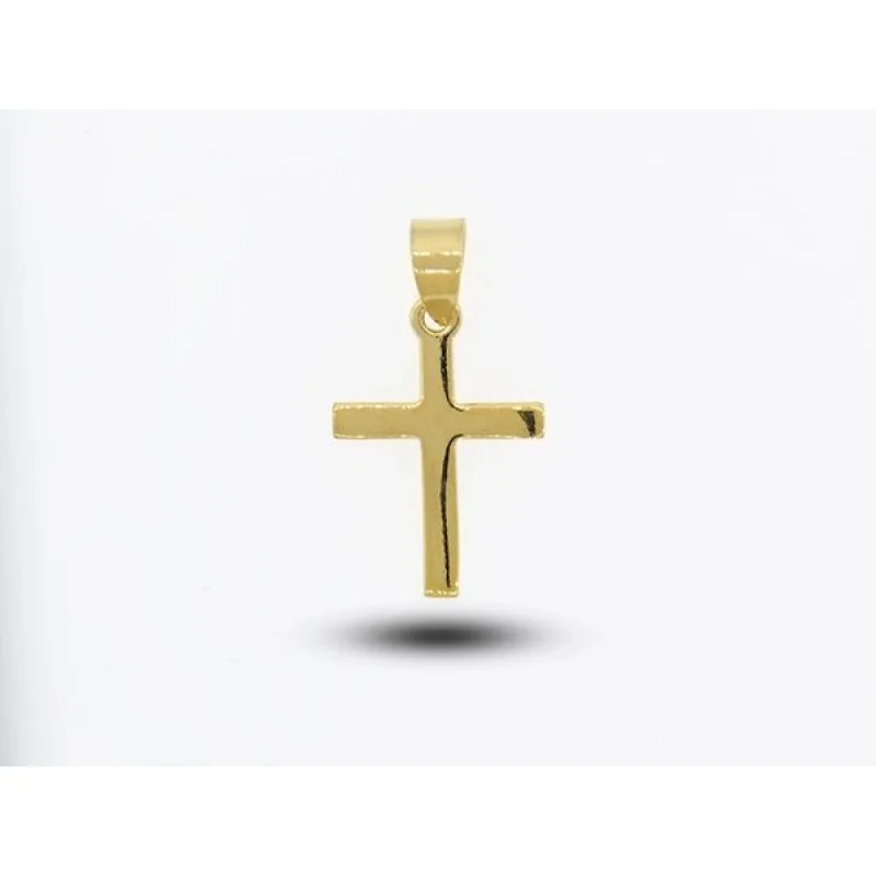 Cross Charm with a Gold Overlay