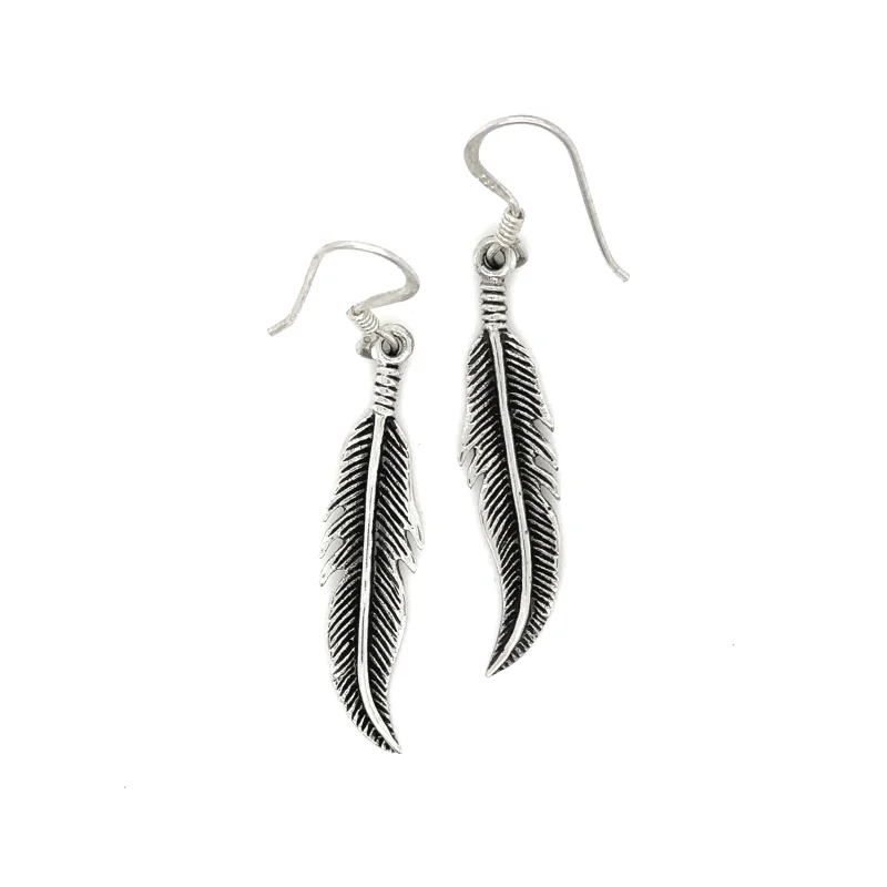 Small Feather Earrings