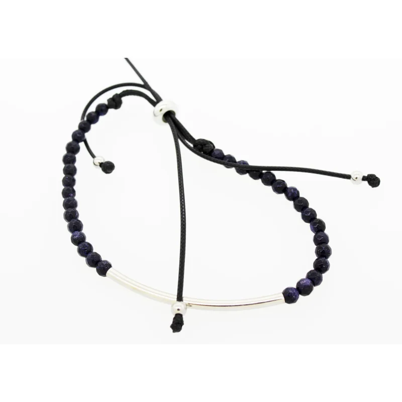 Adjustable Gemstone Bead Bracelet