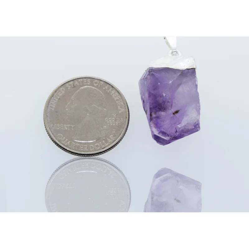 Natural Amethyst Crystal Pendant