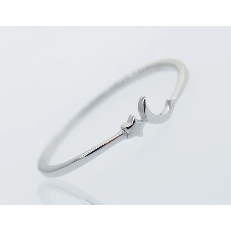 Star And Crescent Moon Ring
