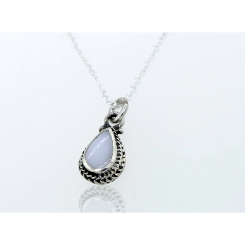 Mother of Pearl Teardrop Necklace