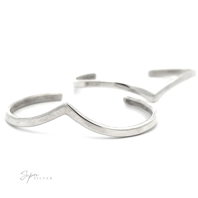 Native American Handmade Silver Chevron Cuff