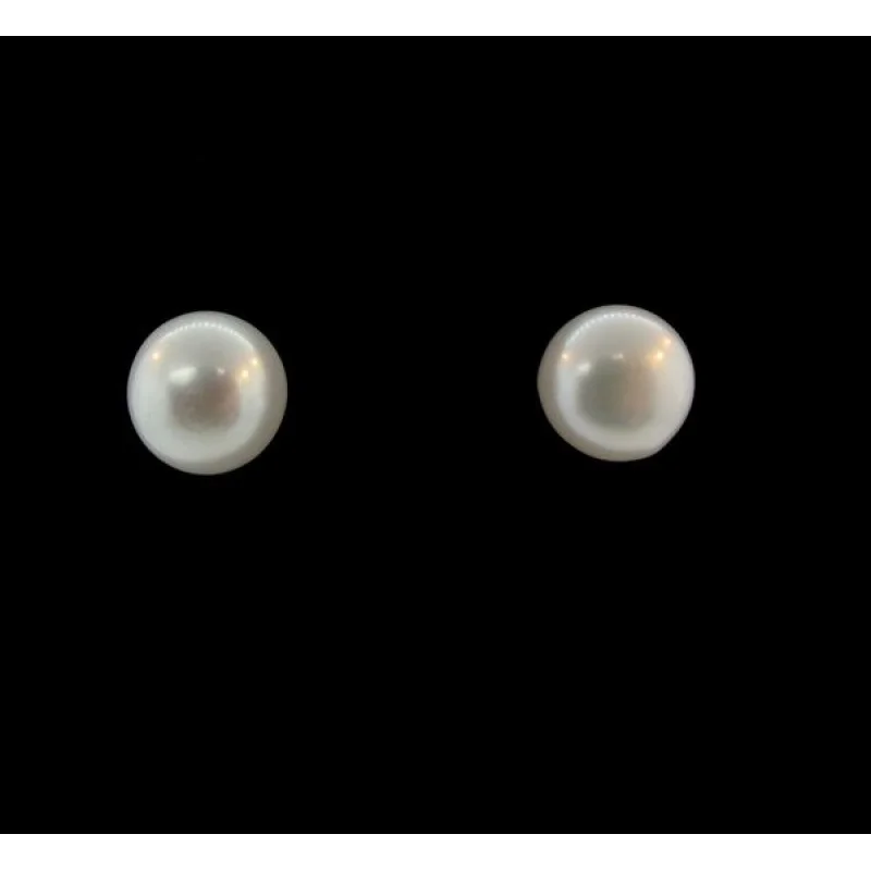 Synthetic Pearl Round Studs