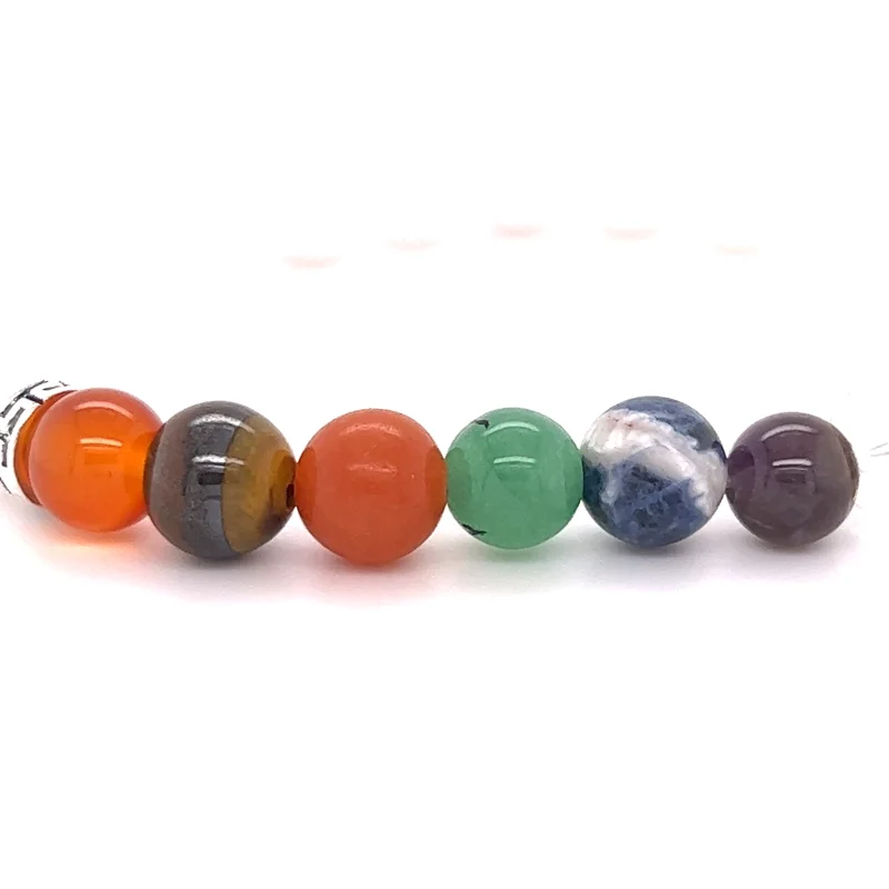White Chakra Beaded Bracelet