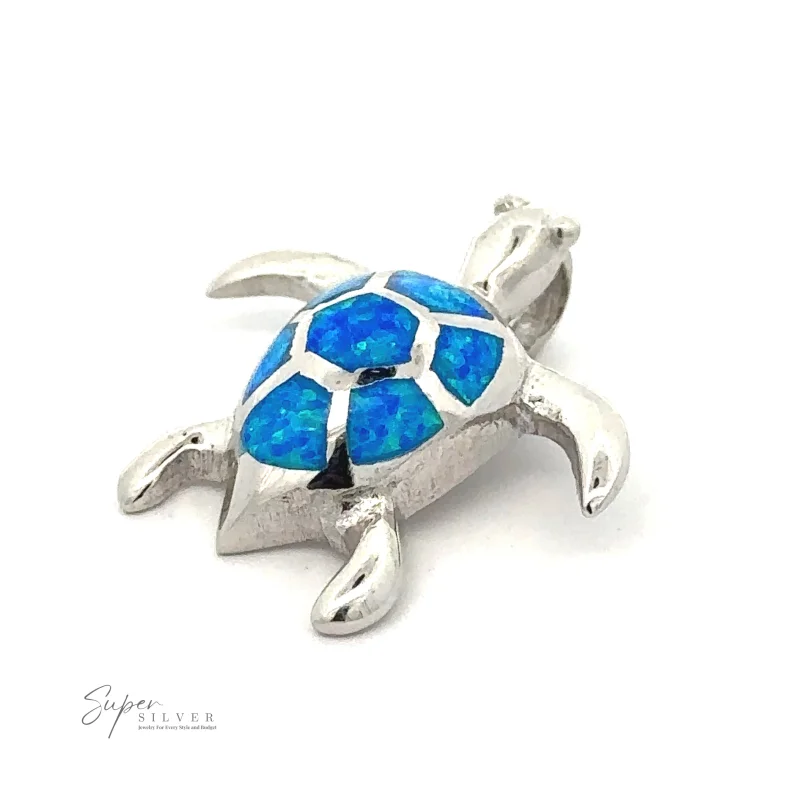 Opal Sea Turtle Pendant