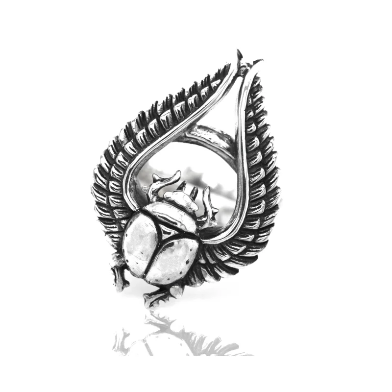 Winged Scarab Ring
