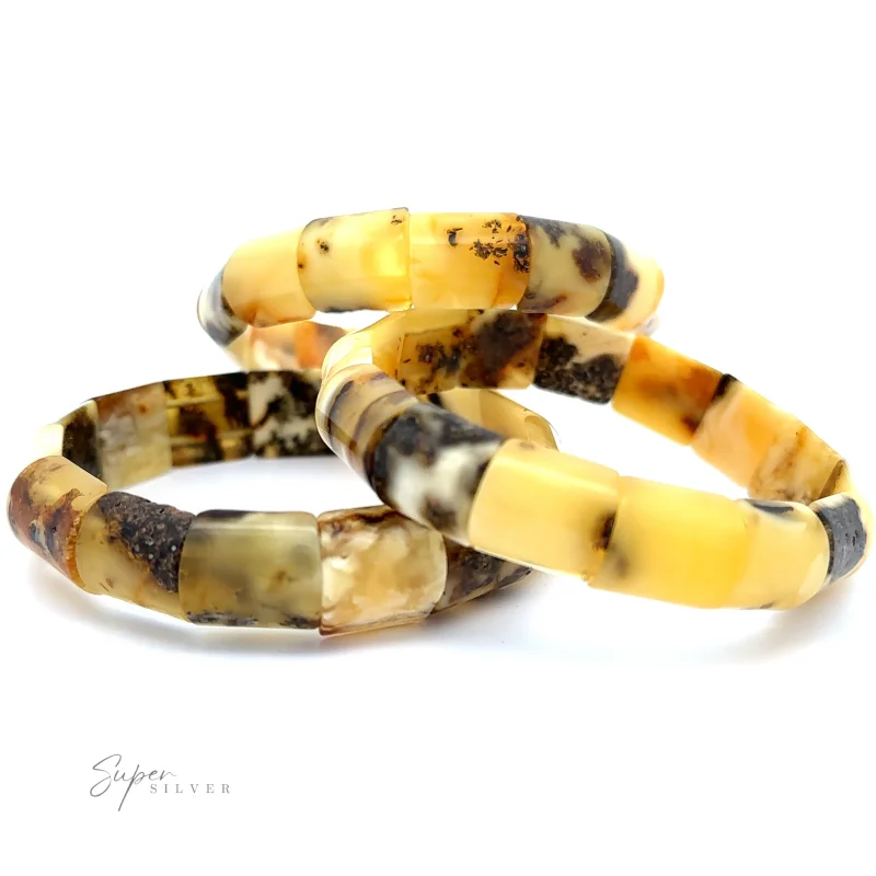 Brilliant Butterscotch Amber Stretch Bracelet