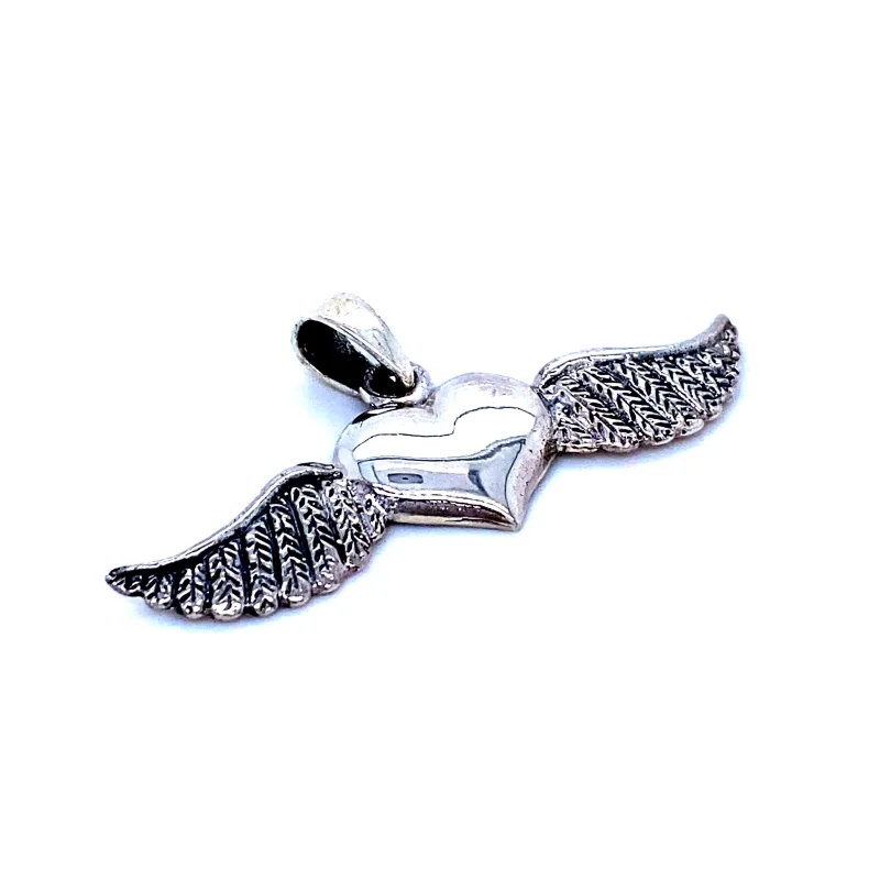 Heart With Wings Pendant